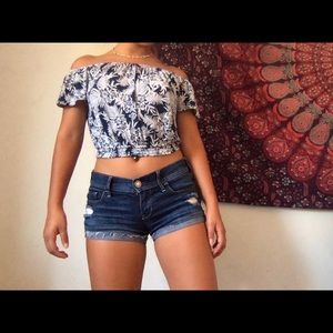 FLORAL OFF THE SHOULDER